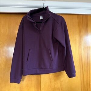 Purple Quarter-Zip Pullover